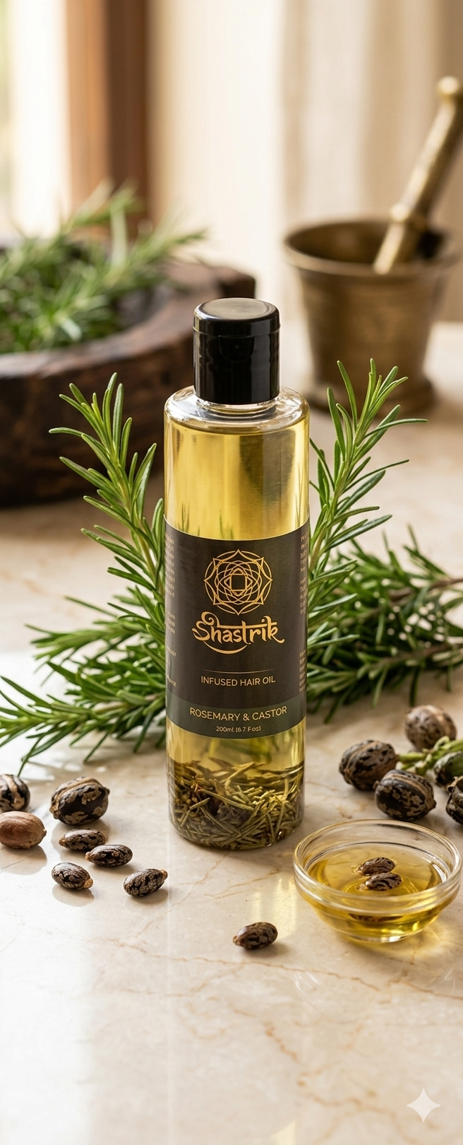 SHASTRIK INFUSION OIL ROSEMARY N CASTOR