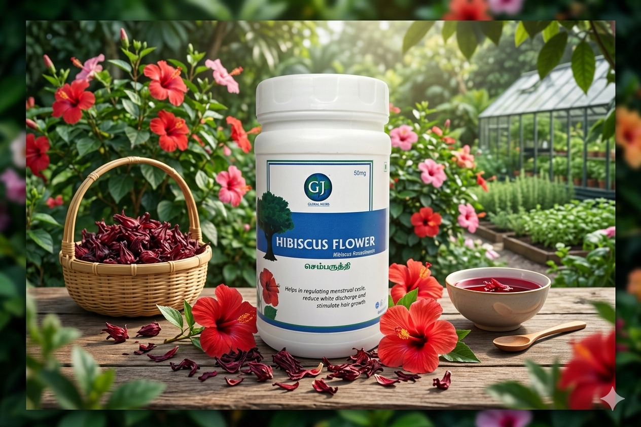 Hibiscus flower powder