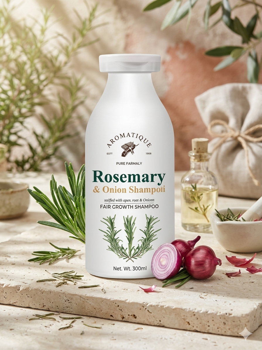 AROMATIQUE Rosemary & Onion Shampoo For Hair Growth - 300ml