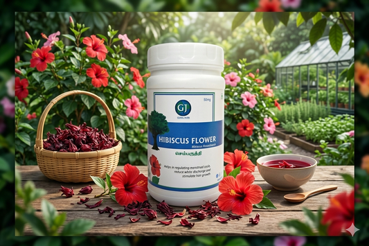 Hibiscus flower powder